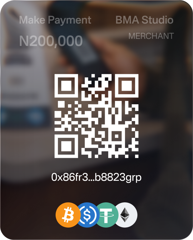 UltraPay payment mockup showing crypto payment interface