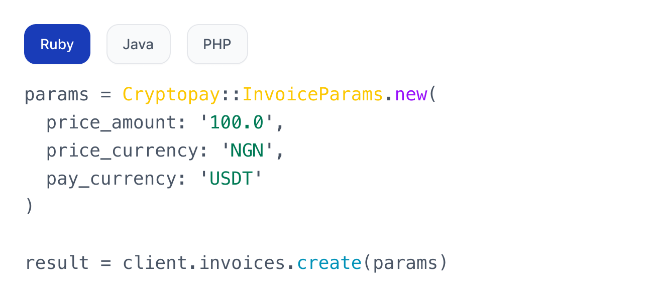 Developer tools mockup